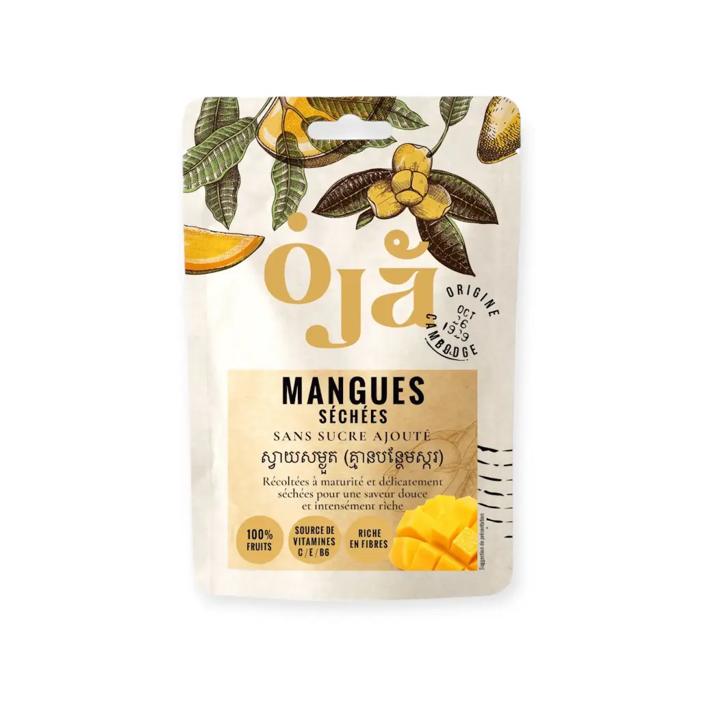 [KB-OJA-1-1] Mangue séchée (sans sucre ajouté)