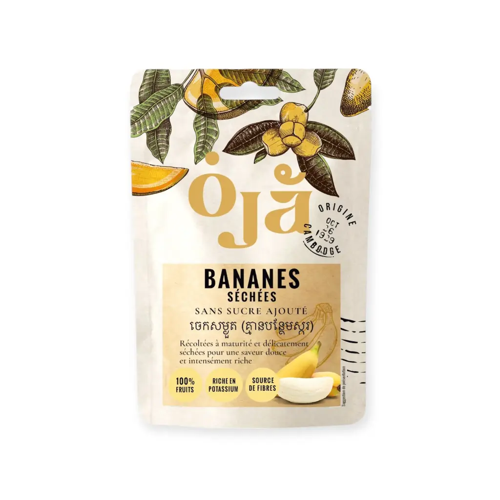 Banane séchée (sans sucre ajouté)