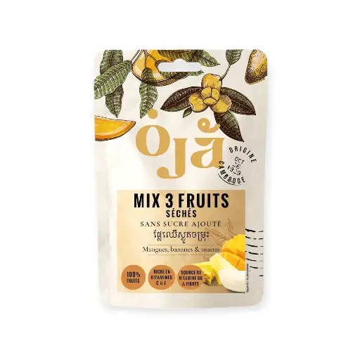 [KB-OJA-3] Mix 3 fruits (sans sucre ajouté)